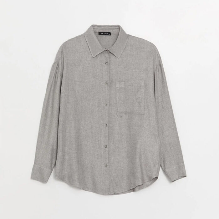 Casual Plain Long Sleeve Oversize