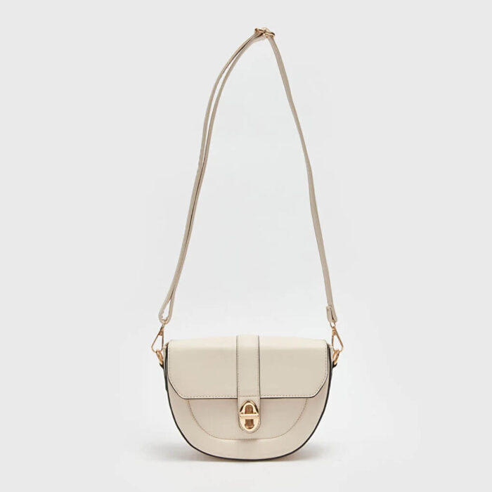 Leather Look Strappy Women Arm Bag